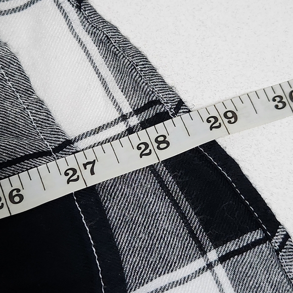 BP flannel plaid button down black white large - Picture 11 of 12